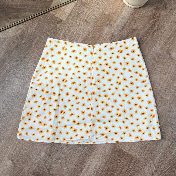 NWT Weworewhat Ditsy Daisies Mini Slip Skirt - Picture 3 of 5